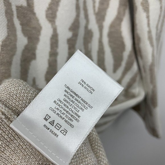 Express Dress Zebra Print Stretch Knit Long Sleeve Bodycon - Picture 7 of 11